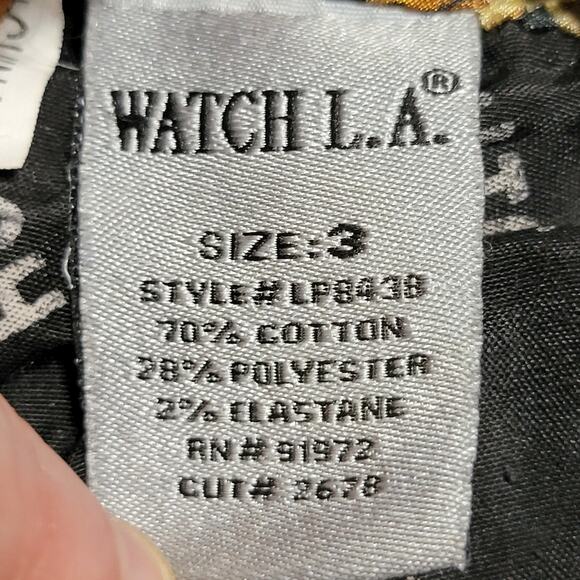 Watch L.A. Denim Jeans w/ Buckle Back - Size Junior 3 - Picture 7 of 7